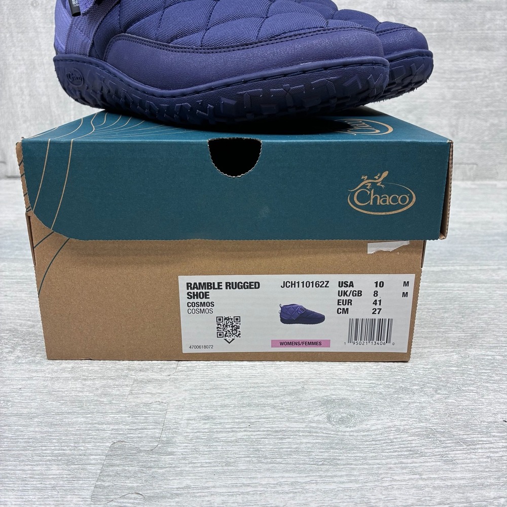 Chaco Ramble Rugged Shoes Women's 10 Cosmos Purple Quilted‎ Fleece JCH110162Z - Picture 2 of 8